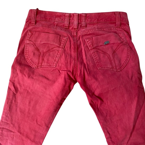 Miss Sixty Red Flare/Bell Bottom Jeans Tommy Style Size 28 Y2K - Picture 3 of 4